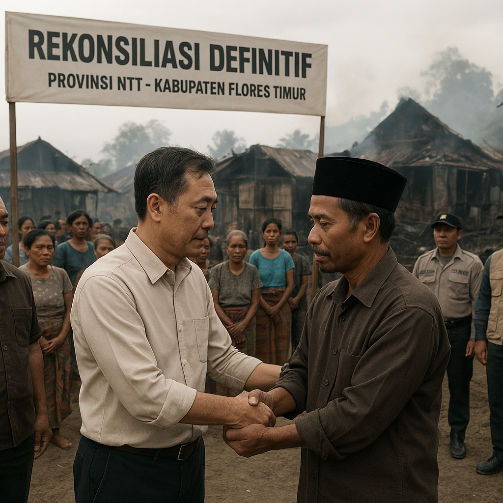 Konflik Lahan di Adonara yang Tewaskan 3 Orang dan Bakar 68 Rumah Akhirnya Berdamai