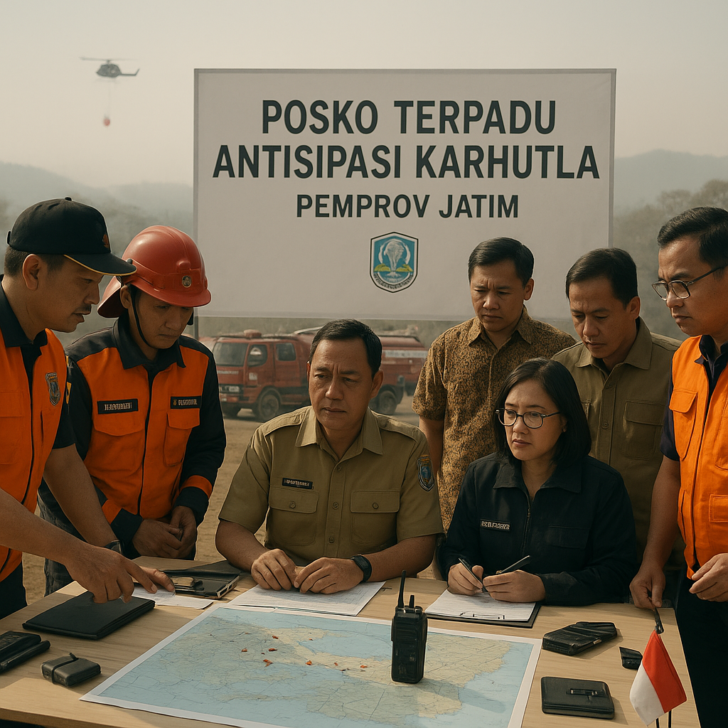 Pemprov Jatim Siagakan Posko Terpadu Antisipasi Karhutla di 18 Kabupaten