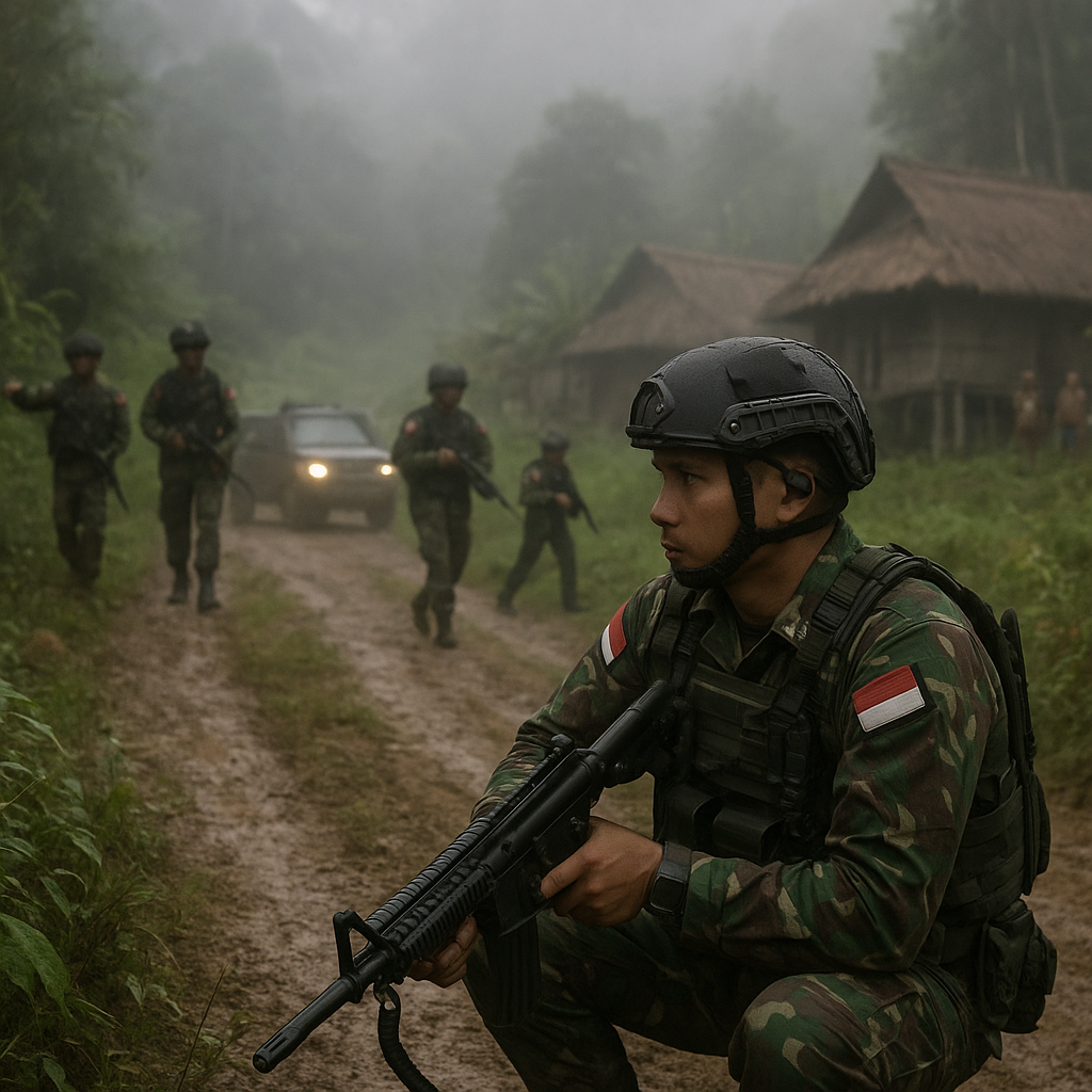 Satgas Damai Cartenz 2026 Intensifkan Patroli dan Penyisiran di Yahukimo Pasca Kontak Tembak