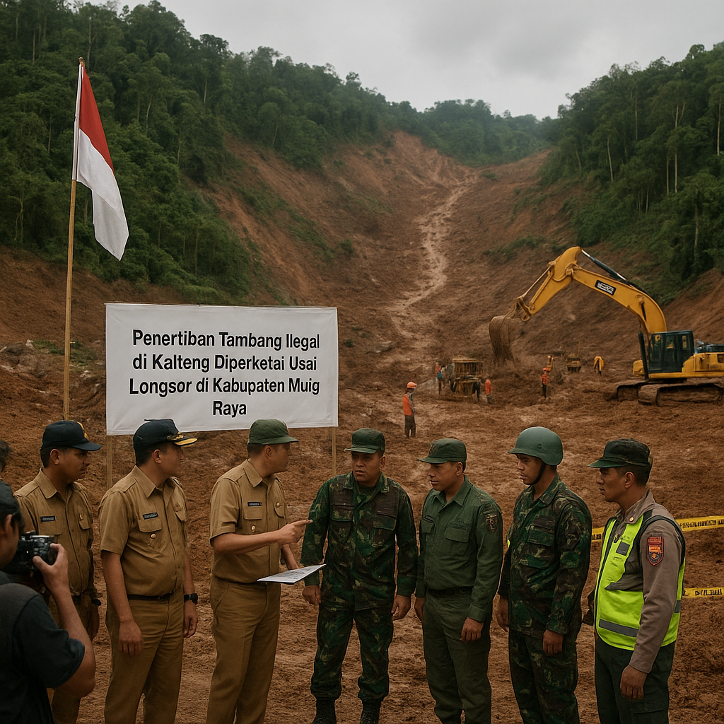 Penertiban Tambang Ilegal di Kalteng Diperketat Usai Longsor di Kabupaten Murung Raya