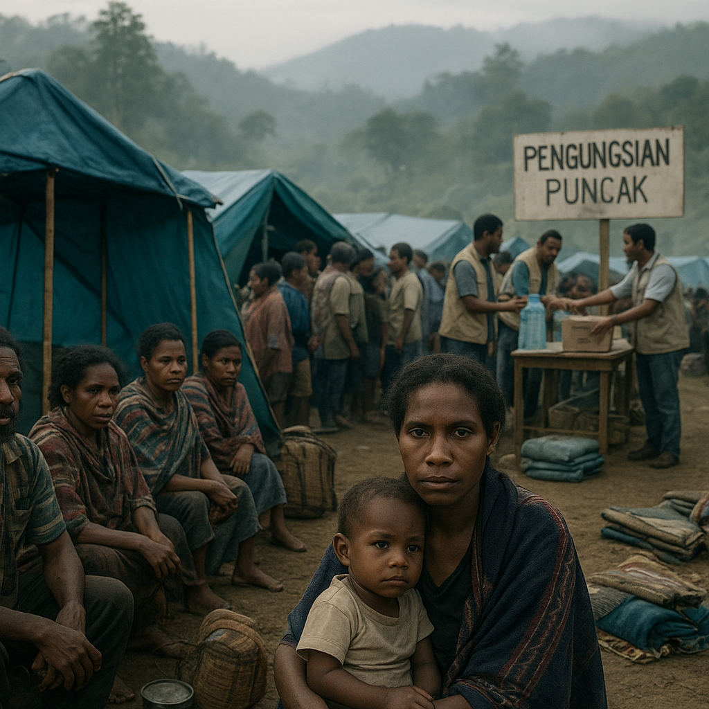Sekitar 120 Ribu Orang Mengungsi Akibat Konflik Papua Tengah