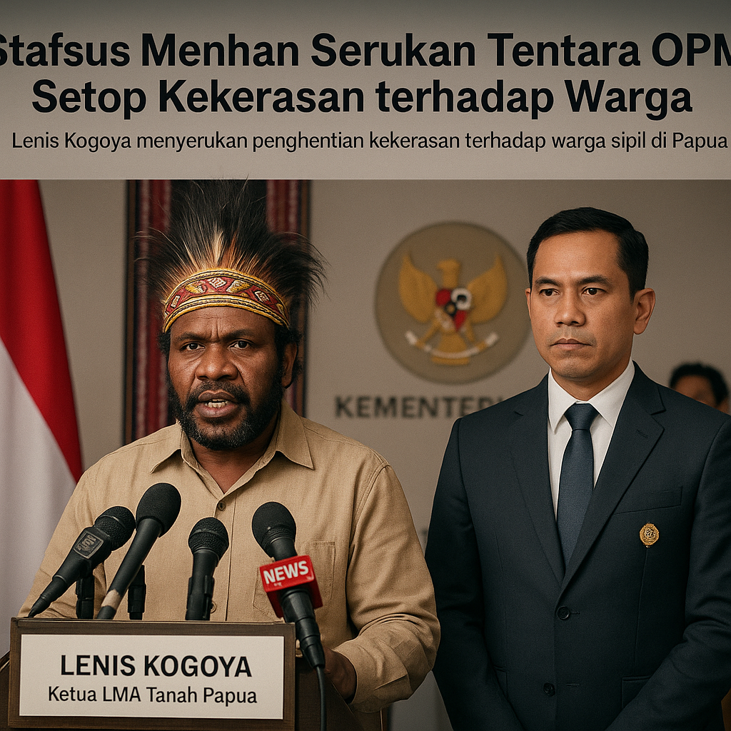 Stafsus Menhan Serukan Tentara OPM Setop Kekerasan terhadap Warga