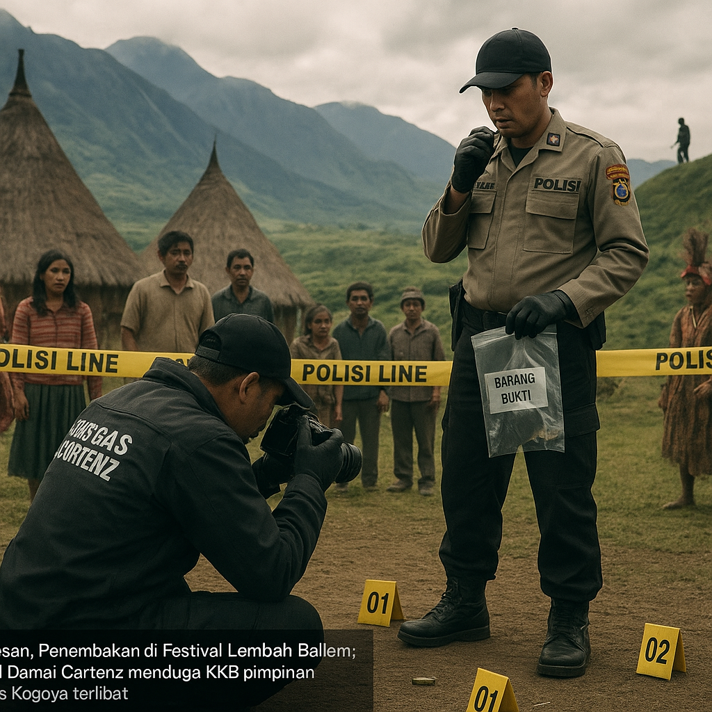 Satgas Damai Cartenz Duga KKB Egianus Kogoya Dalang Penembakan di Festival Lembah Baliem