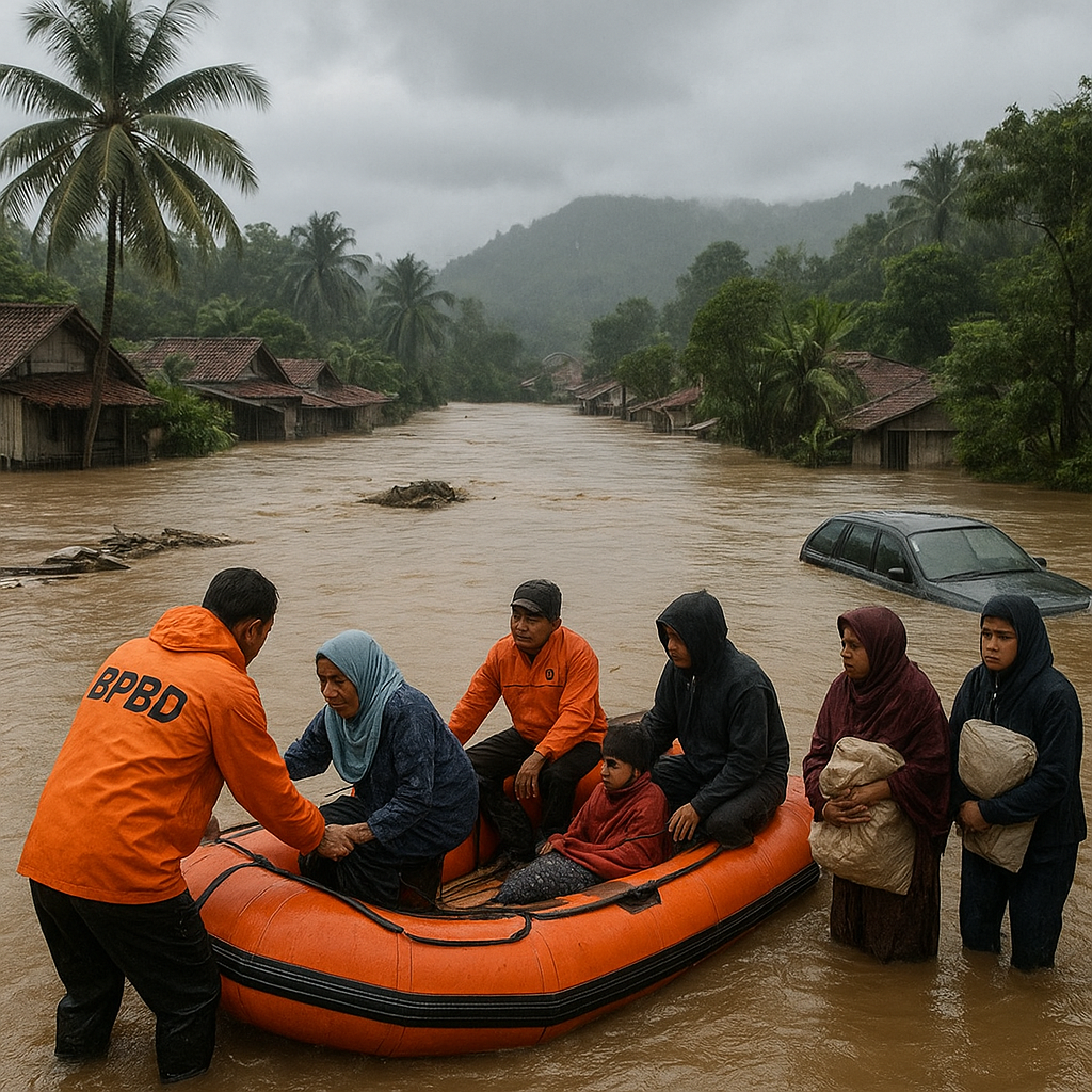 Banjir Bandang Terjang Kabupaten Cianjur, 12 Kecamatan Terendam