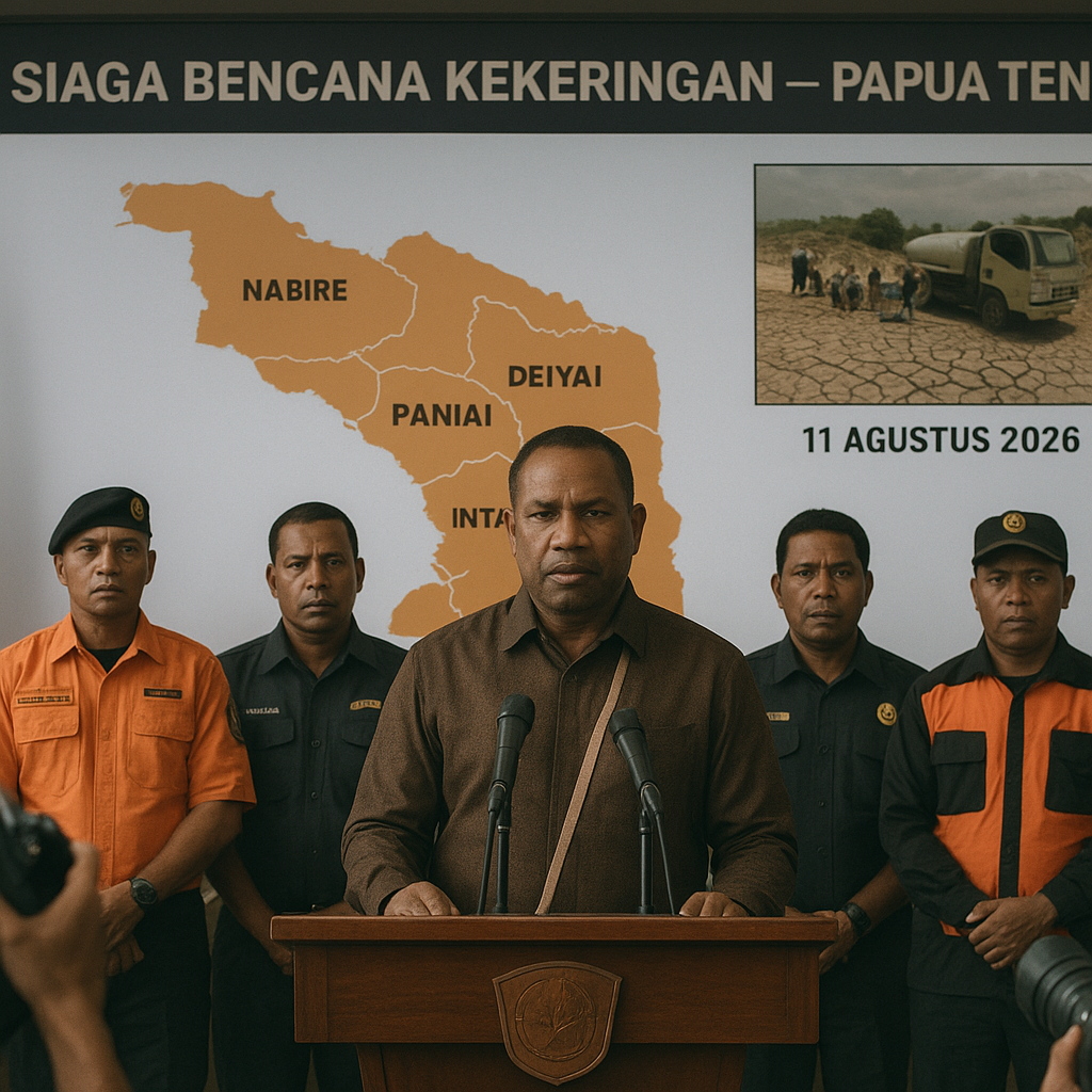 Kebijakan Daerah: Gubernur Papua Tengah Tetapkan Status Siaga Bencana Kekeringan di 5 Kabupaten