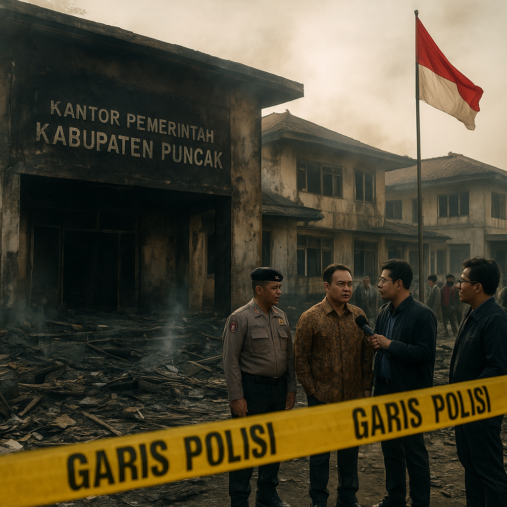 Dampak Aksi Anarkis di Puncak: 7 Kantor Dibakar dan 7 Kantor Dijarah