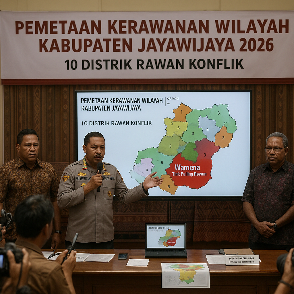 Pemetaan Kerawanan Wilayah di Kabupaten Jayawijaya: 10 Distrik Rawan Konflik