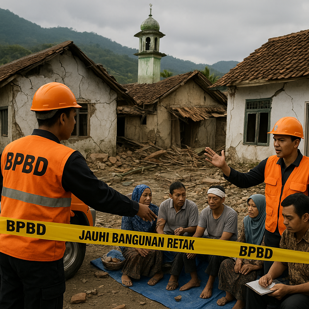 Gempa Bumi M 4,9 Guncang Kabupaten Garut, BPBD Imbau Warga Jauhi Bangunan Retak