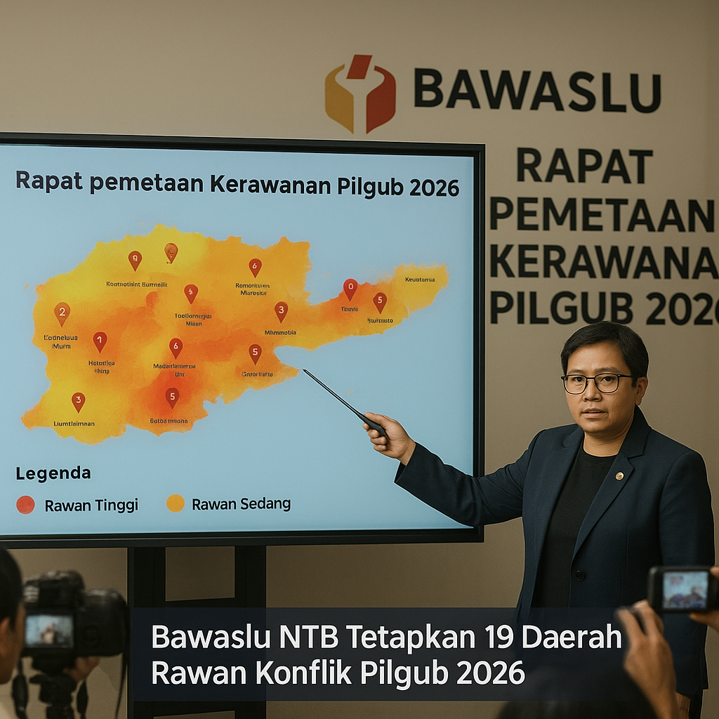 Bawaslu NTB Tetapkan 19 Daerah Rawan Konflik Pilgub 2026