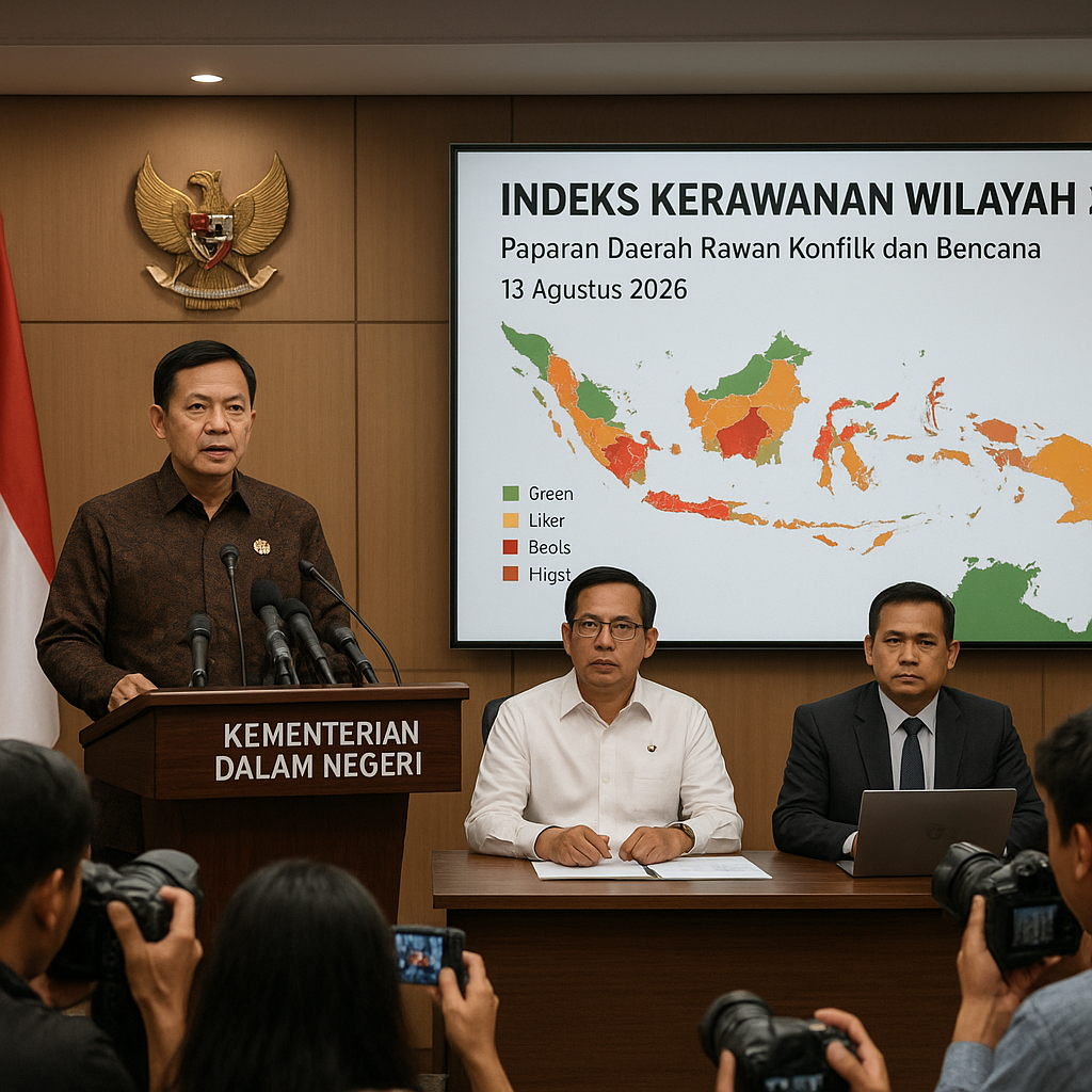 Kemendagri Terbitkan Indeks Kerawanan Wilayah 2026, Paparan Daerah Rawan Konflik dan Bencana