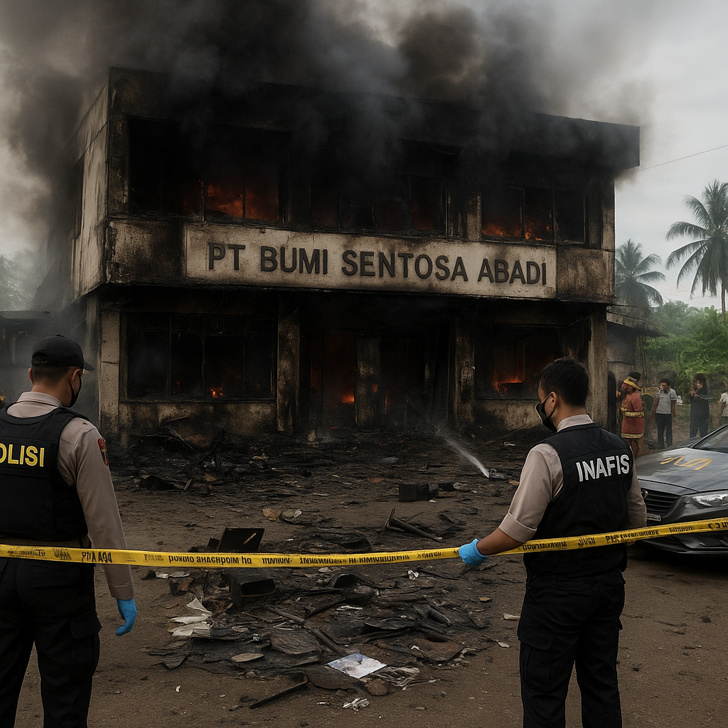Kantor Perusahaan Perkebunan di Lampung Tengah Dibakar, Polisi Dalami Aktor di Balik Kericuhan