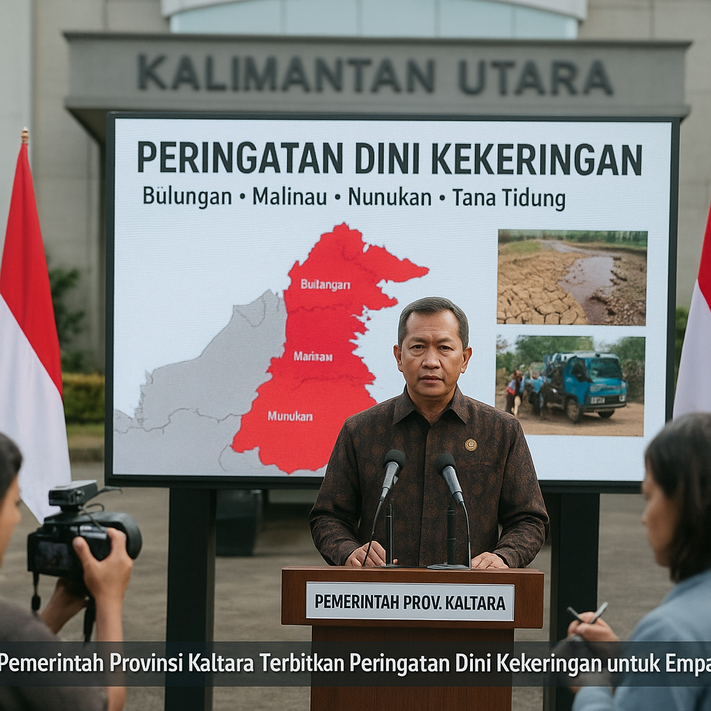 Pemerintah Provinsi Kaltara Terbitkan Peringatan Dini Kekeringan untuk Empat Kabupaten