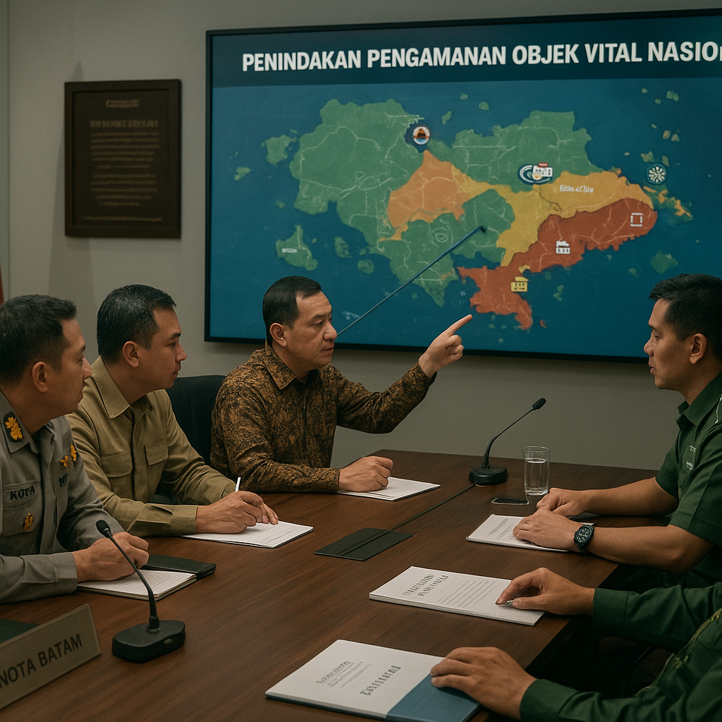 Koordinasi Pengamanan Objek Vital Nasional di Kota Batam Dilaporkan ke Kementerian Pertahanan