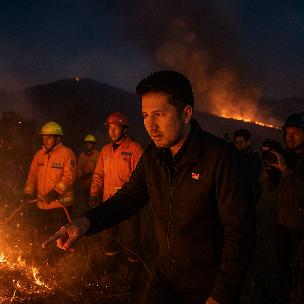 Kebakaran Bromo Meluas ke Bukit Kingkong, Emil Dardak Temukan Titik Api Baru