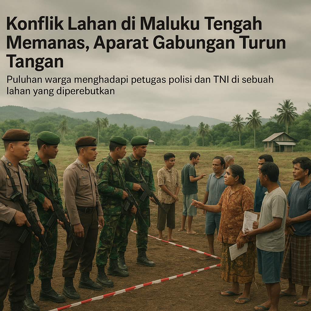 Konflik Lahan di Maluku Tengah Memanas, Aparat Gabungan Turun Tangan