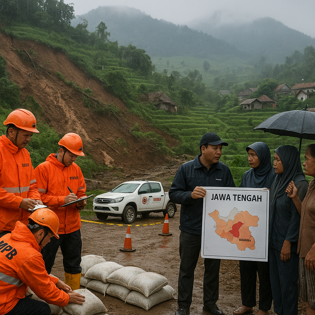 BNPB Petakan 250 Desa Rawan Longsor di Jawa Tengah Menjelang Musim Hujan