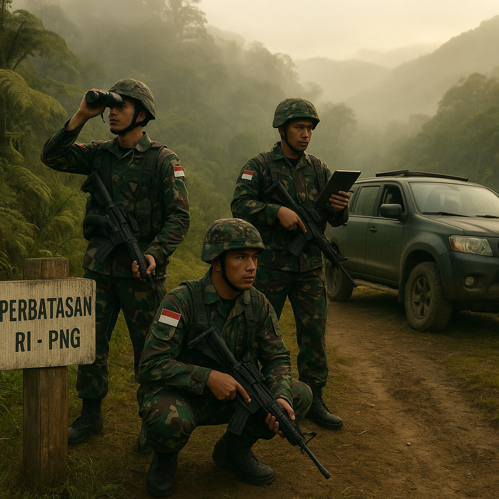 TNI Perkuat Patroli di Perbatasan Papua dan PNG Antisipasi Pergerakan KKB