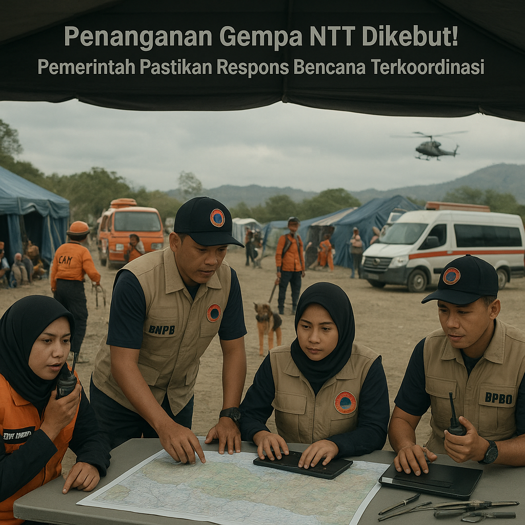 Penanganan Gempa NTT Dikebut! Pemerintah Pastikan Respons Bencana Terkoordinasi