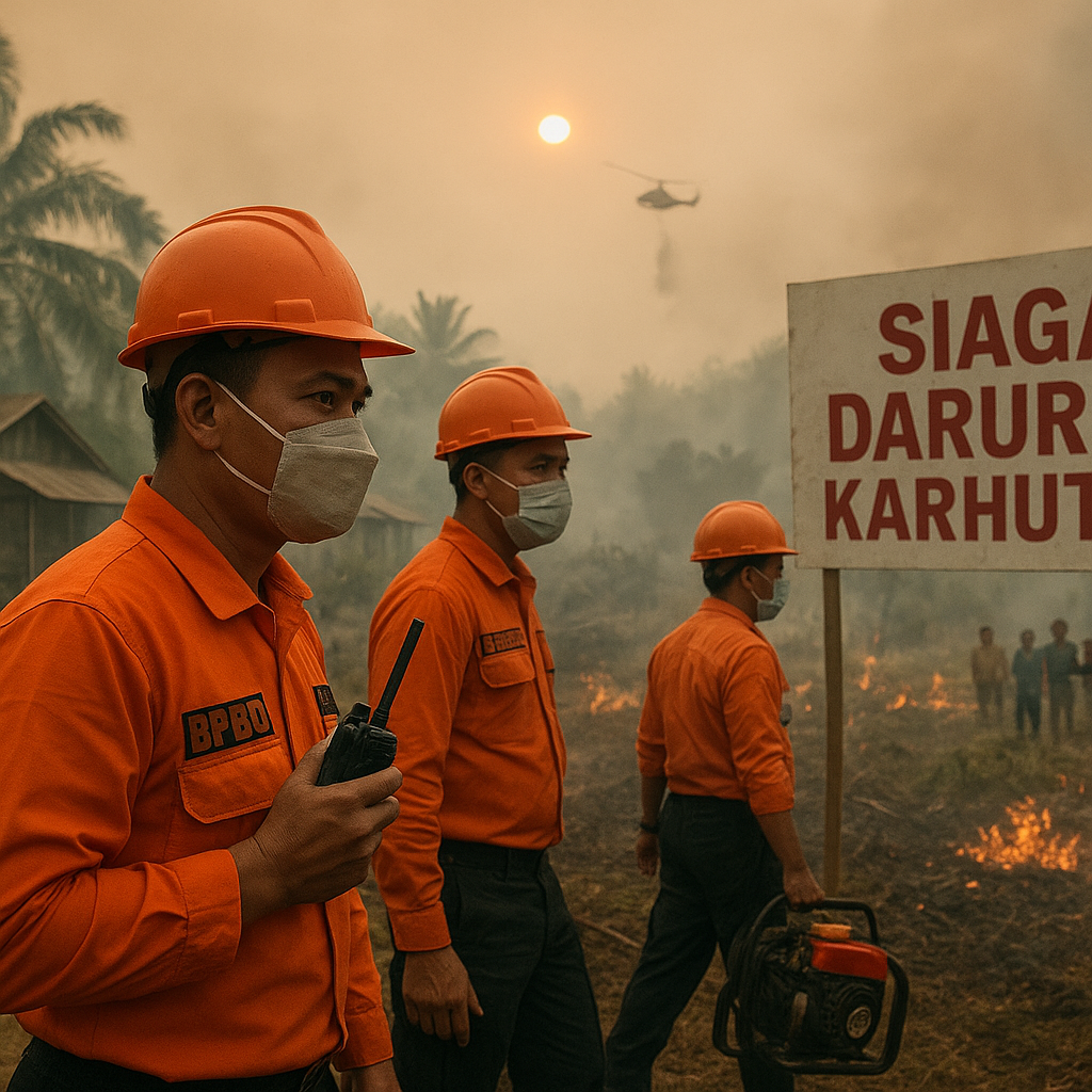 BPBD: 159 Desa dan Kelurahan di Riau Berpotensi Rawan Karhutla