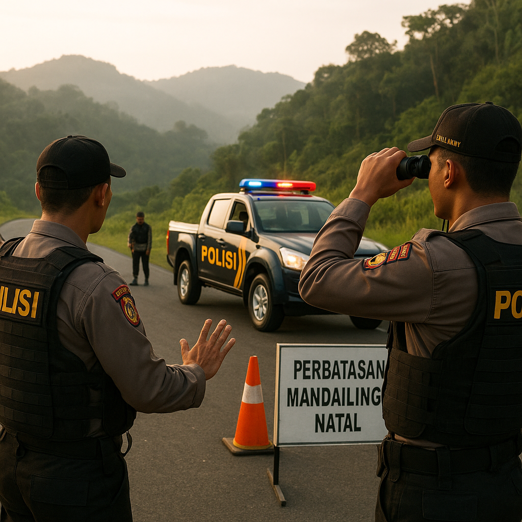 Polda Sumut Tingkatkan Pengamanan di Perbatasan Mandailing Natal Usai Peningkatan Aktivitas Kelompok Bersenjata