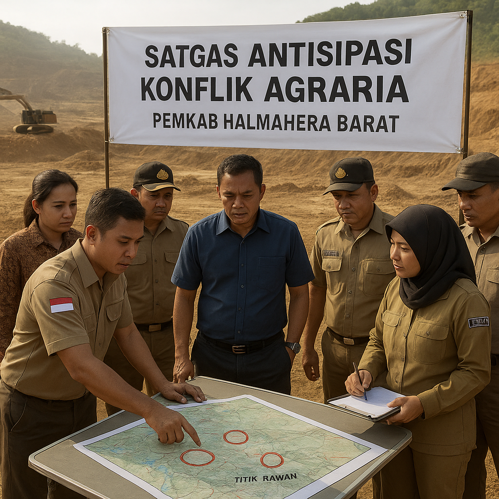 Pemkab Halmahera Barat Bentuk Satgas Antisipasi Konflik Agraria di Kawasan Pertambangan