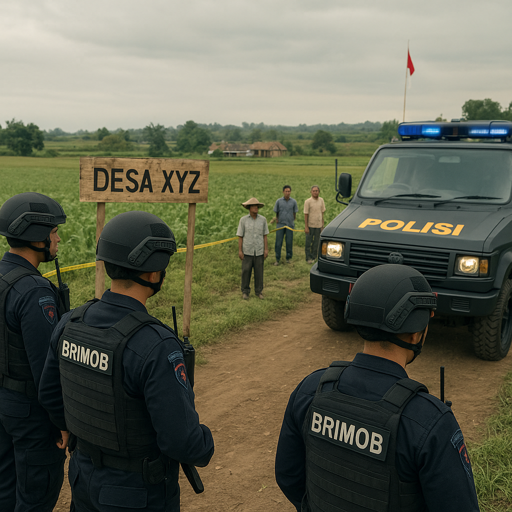 Polda Jatim Kerahkan Brimob Amankan Lokasi Konflik Lahan di Kabupaten Lumajang