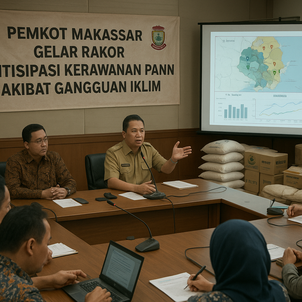 Pemkot Makassar Gelar Rakor Antisipasi Kerawanan Pangan Akibat Gangguan Iklim