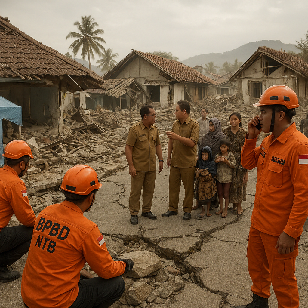 Gempa Bumi Magnitudo 6,2 Guncang Lombok Utara, NTB