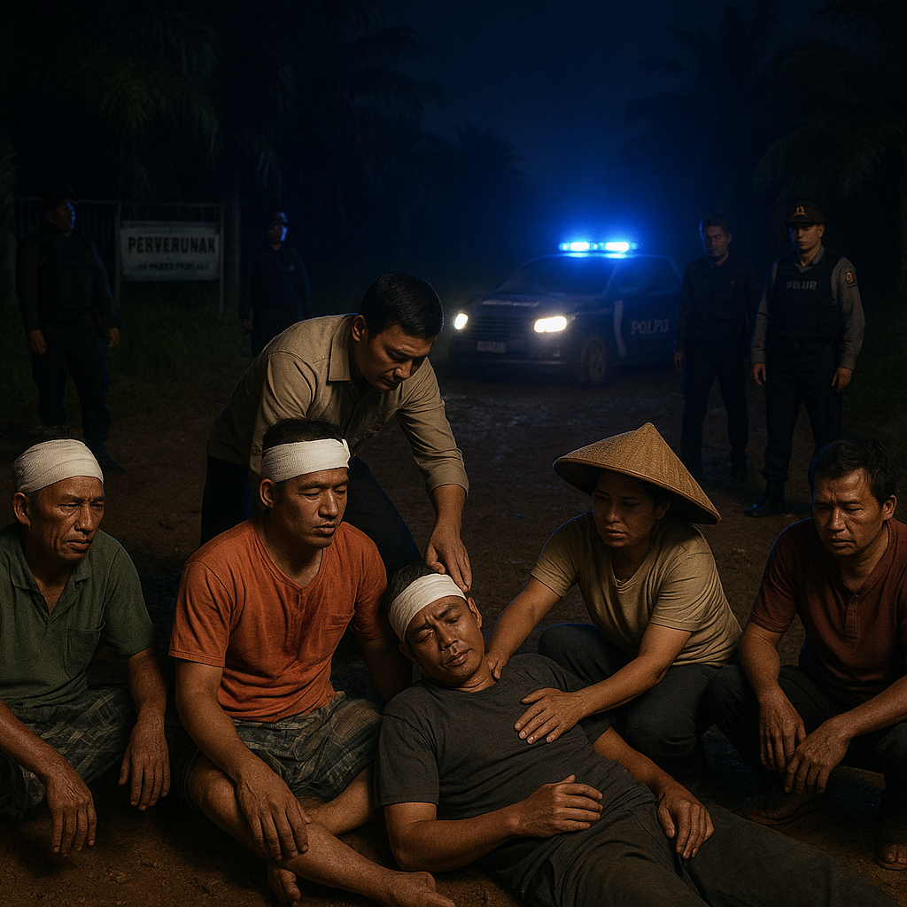 Konflik Lahan Antara Petani dan Perusahaan Sawit di Riau Memanas, 5 Warga Luka