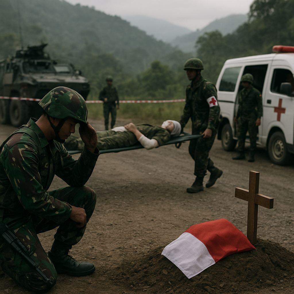 Kontak Tembak TNI-KKB di Jila Mimika, 1 Prajurit Tewas