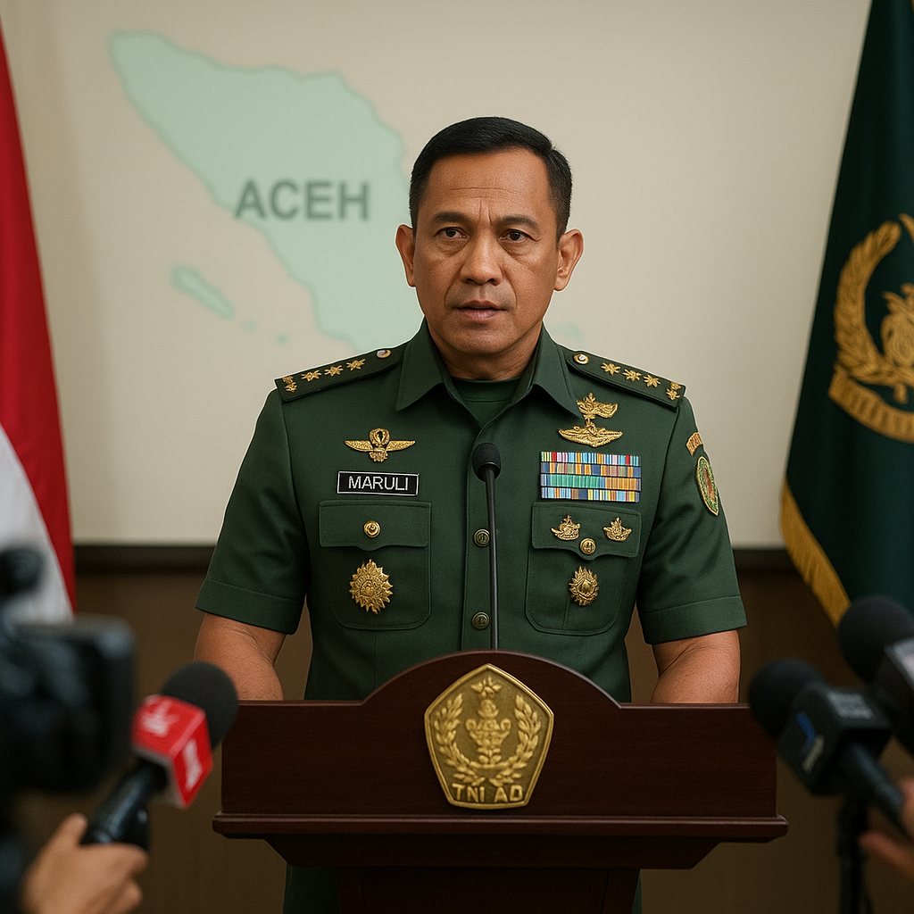 KSAD Maruli Sebut Kondisi Aceh Masih Kondusif, Tak Ada Penambahan Pengamanan