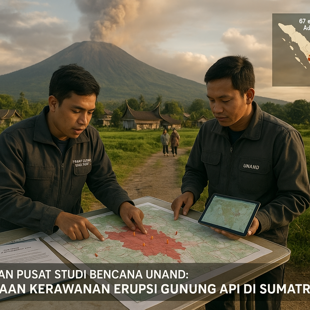 Laporan Pusat Studi Bencana Unand: Pemetaan Kerawanan Erupsi Gunung Api di Sumatra Barat