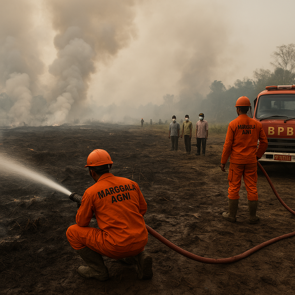 Kebakaran Lahan Gambut di Indragiri Hulu, Riau, Meluas Hingga 434 Hektar
