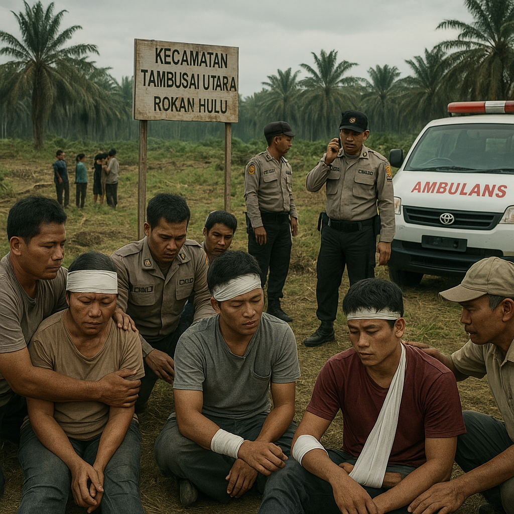 Konflik Lahan di Rokan Hulu, 25 Warga Jadi Korban Penyerangan