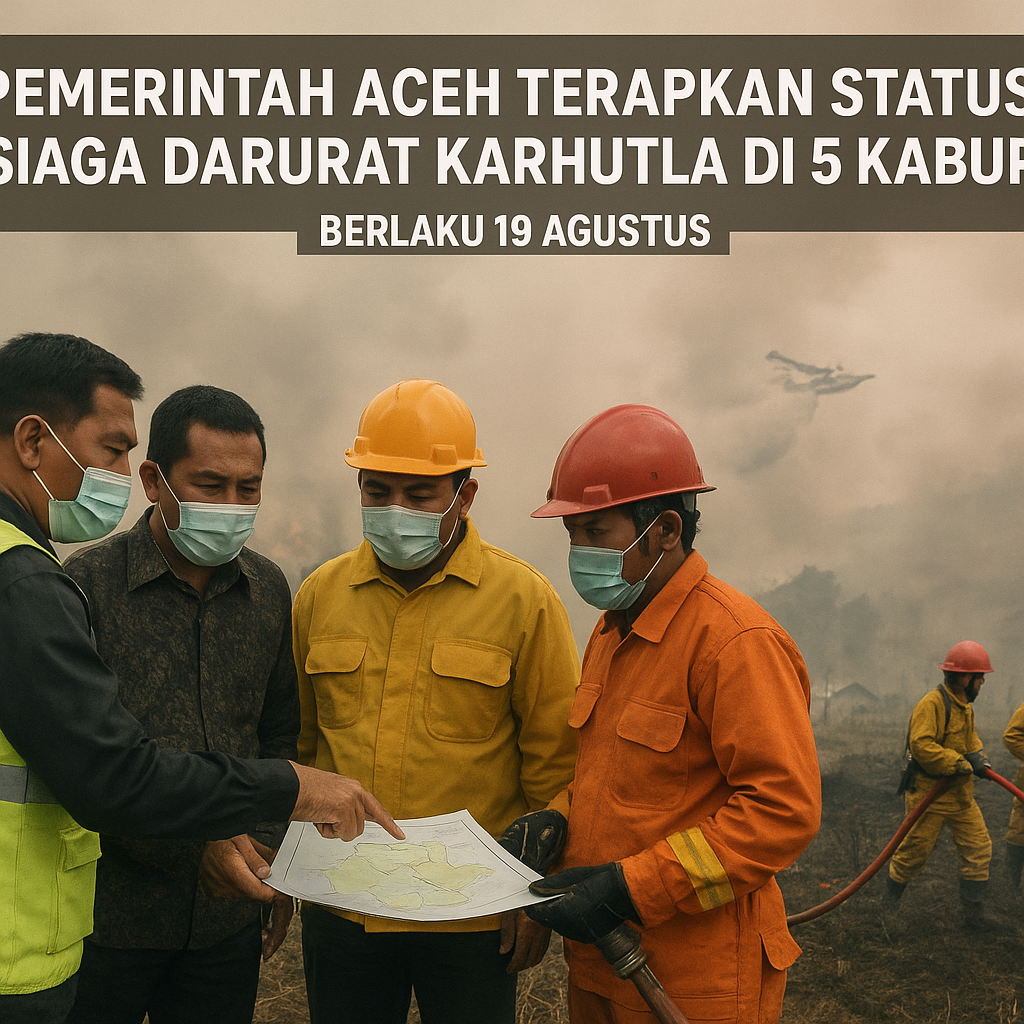 Pemerintah Aceh Terapkan Status Siaga Darurat Karhutla di 5 Kabupaten