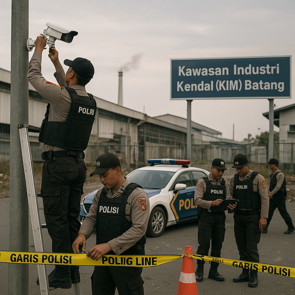 Pasca-Kerusuhan, Polisi Perketat Pengawasan di Kawasan Industri KIM Batang