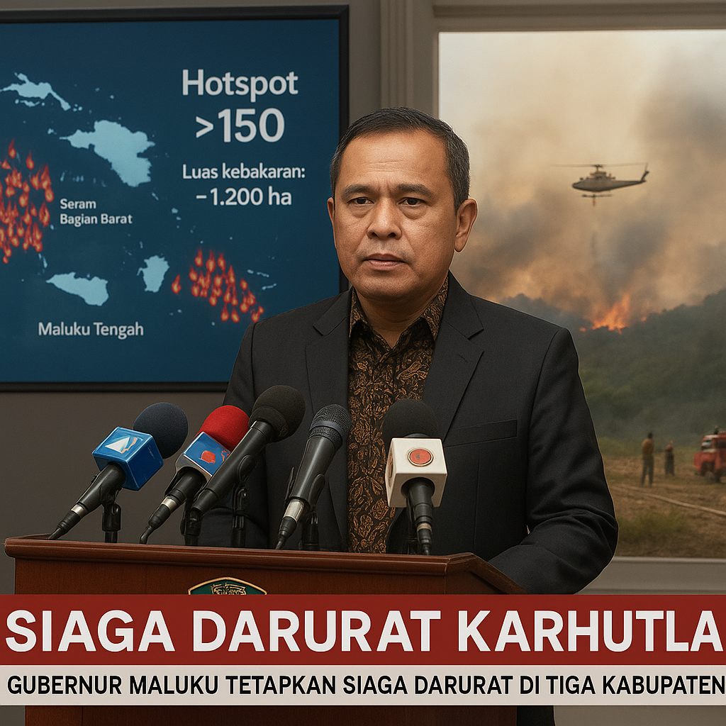 Gubernur Maluku Tetapkan Siaga Darurat Karhutla di Tiga Kabupaten