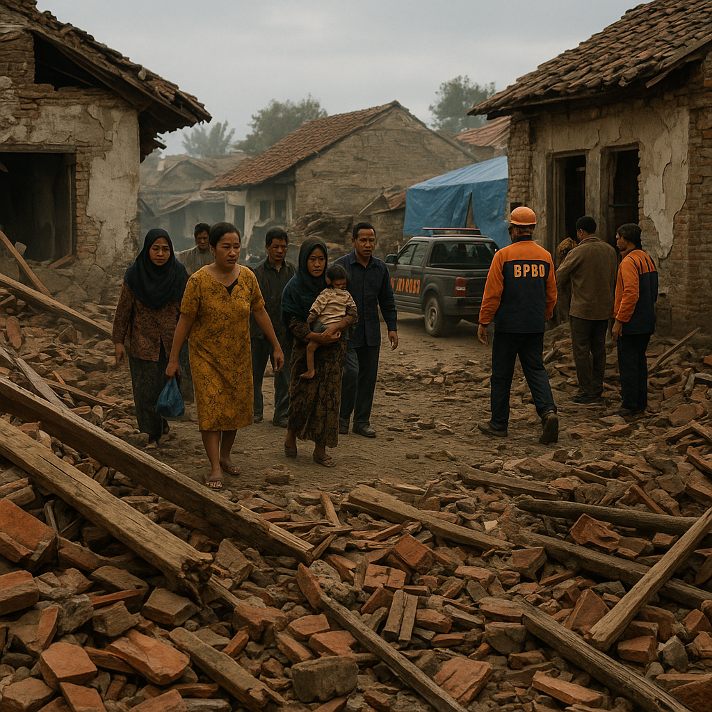 Gempa Bumi Magnitudo 6,2 Guncang Kabupaten Garut, BPBD Laporkan Kerusakan Ratusan Rumah