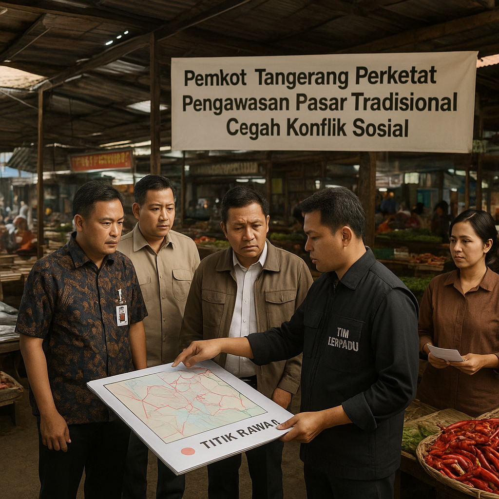 Pemkot Tangerang Perketat Pengawasan Pasar Tradisional Cegah Konflik Sosial