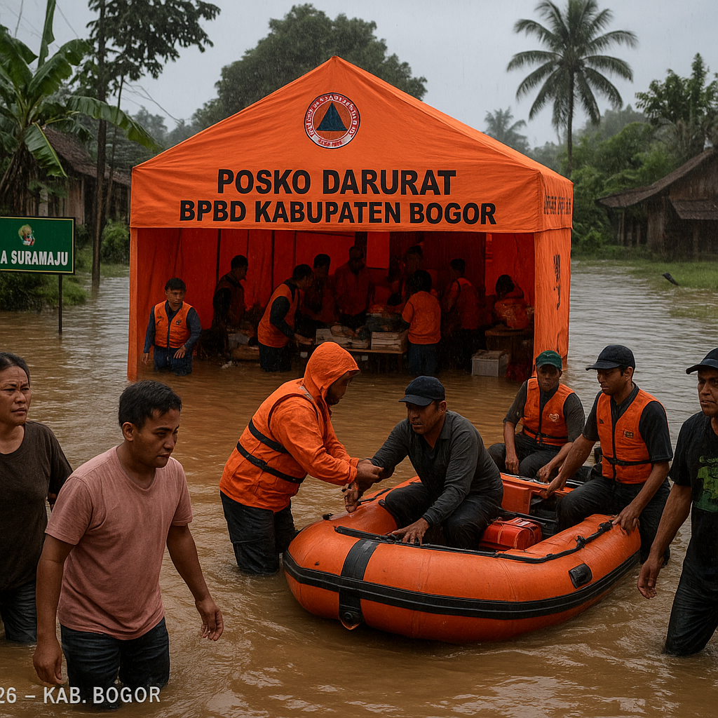 Banjir Melanda Kabupaten Bogor, 5 Kecamatan Terendam