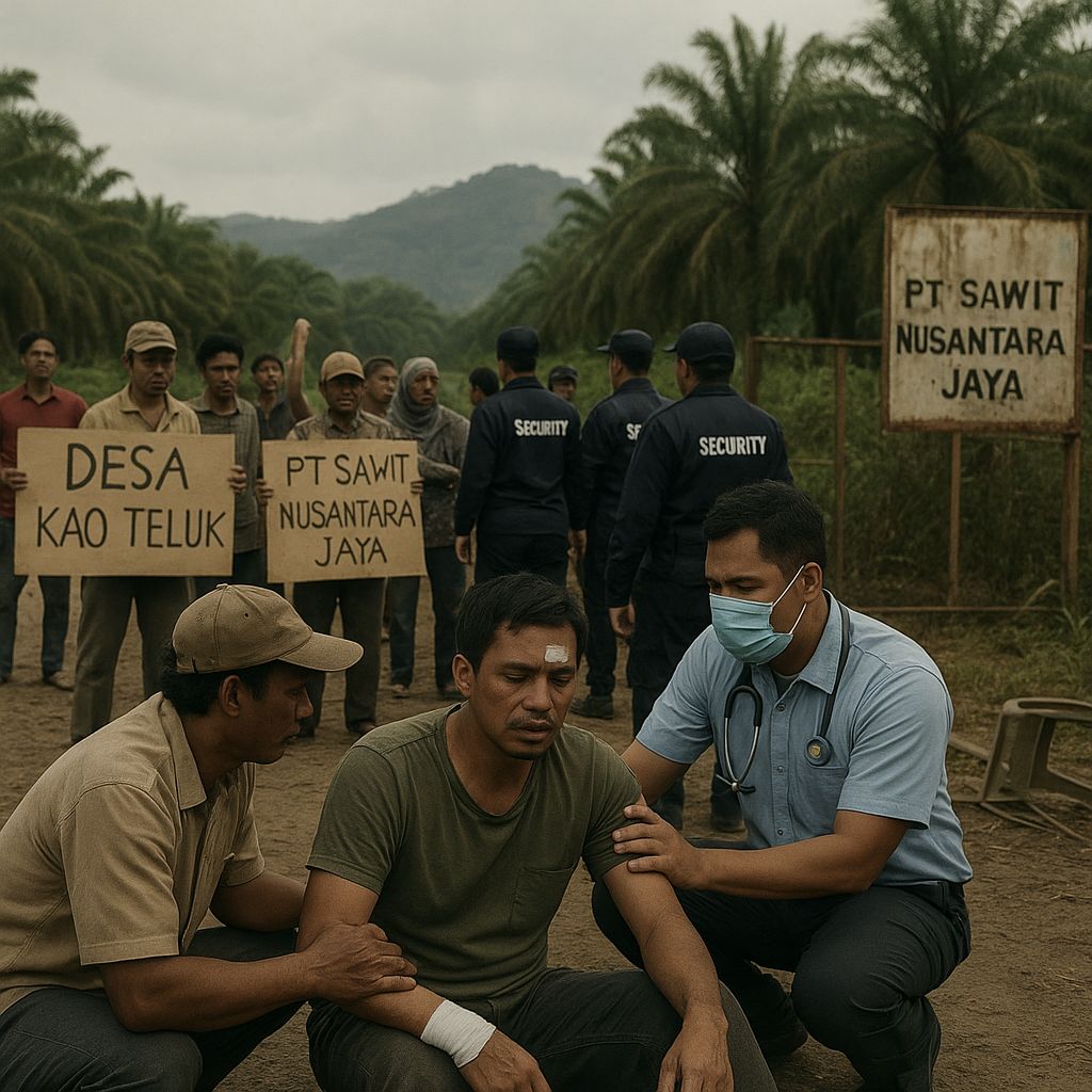 Konflik Lahan di Halmahera Utara Memanas, Puluhan Warga Terluka