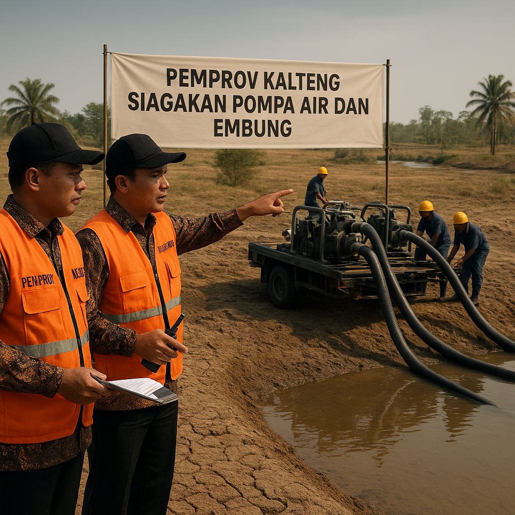 Pemprov Kalteng Siagakan Pompa Air dan Embung Antisipasi Kekeringan Parah