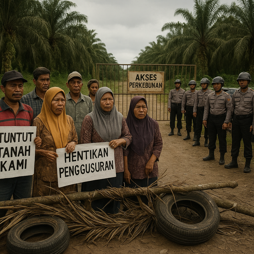 Konflik Agraria Memanas di Kabupaten Langkat, Warga Blokir Akses ke Perkebunan