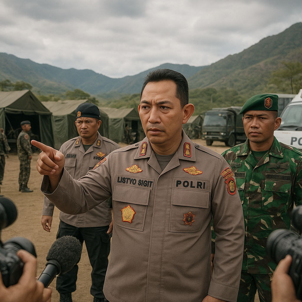 Kapolri Tinjau Langsung Keamanan Usai Penyerangan dan Penyanderaan di Mimika
