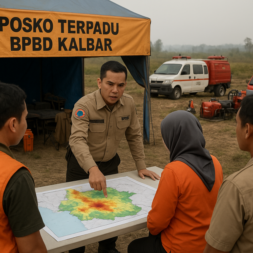 BPBD Kalbar Siagakan Posko Terpadu Antisipasi Peningkatan Hotspot Karhutla