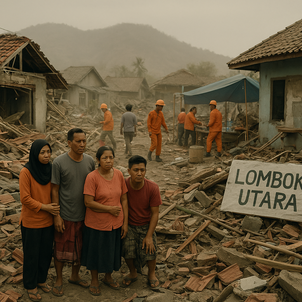Gempa M 6,2 Guncang Lombok Utara, 5 Tewas dan Ratusan Rumah Rusak