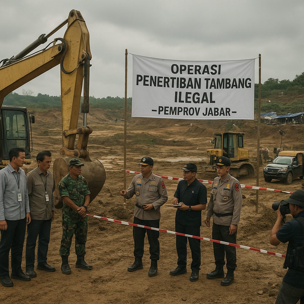 Pemprov Jabar Gelar Operasi Penertiban Tambang Ilegal di Sukabumi dan Cianjur
