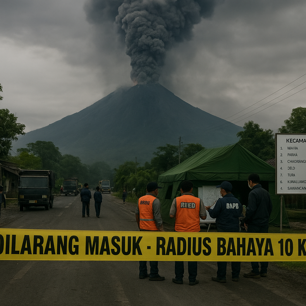 Status Gunung Merapi Naik ke Level Siaga, Radius Bahaya Diperluas