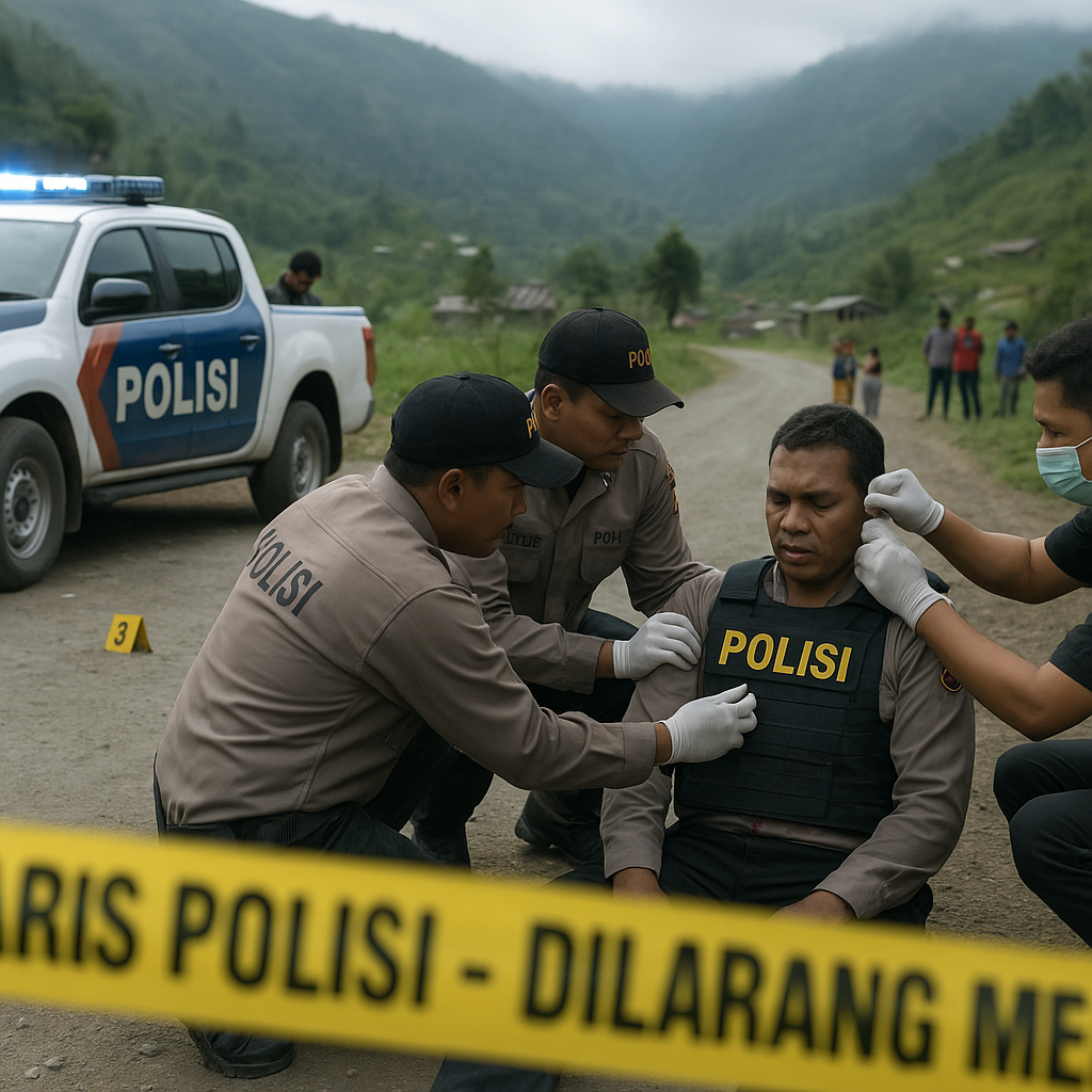 Polisi Ditembak KKB Ternus Enumbi Saat Observasi di Tolikara