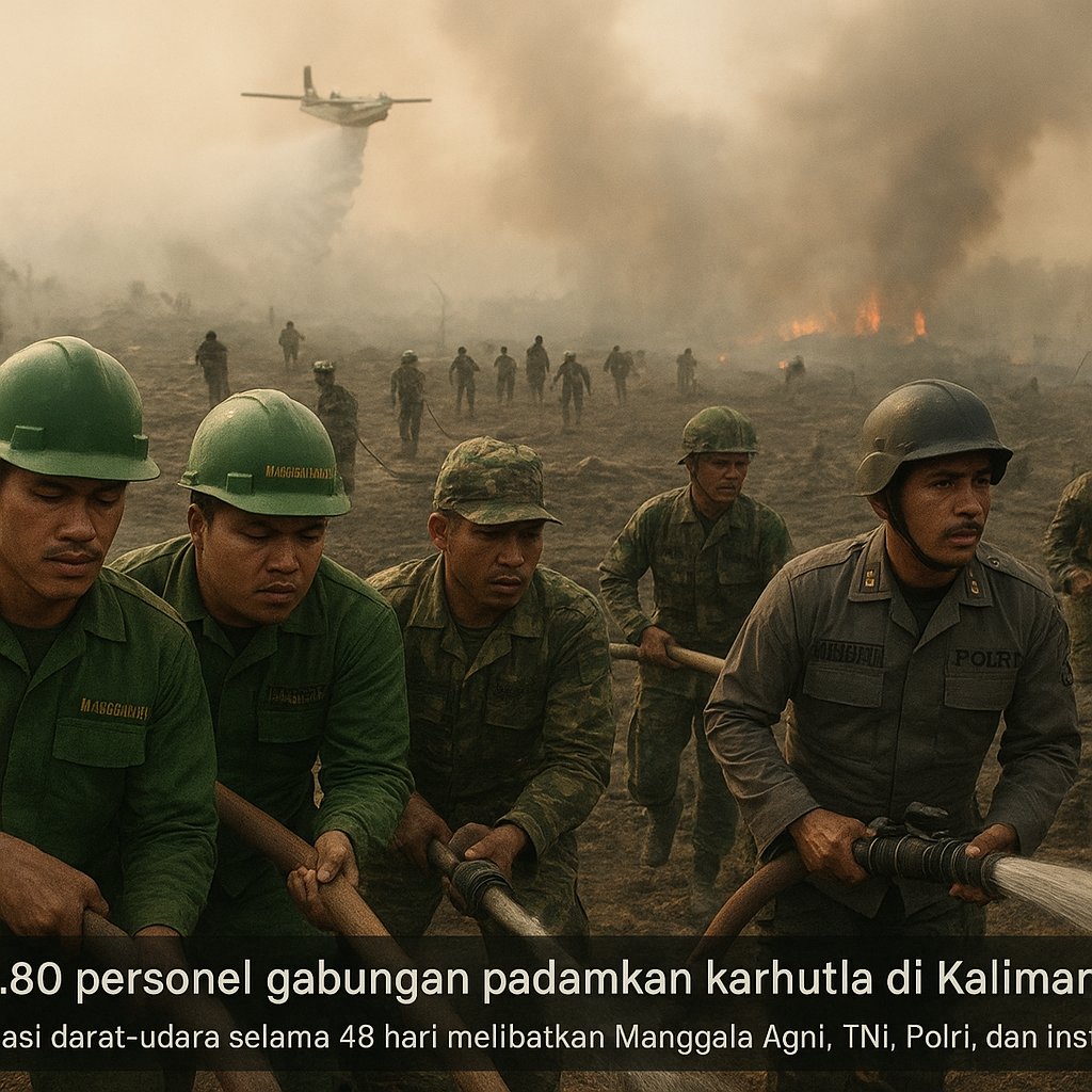 12.880 personel gabungan padamkan karhutla di Kalimantan